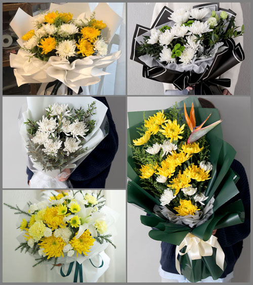 广东河源市东源县船塘镇白事花束代送